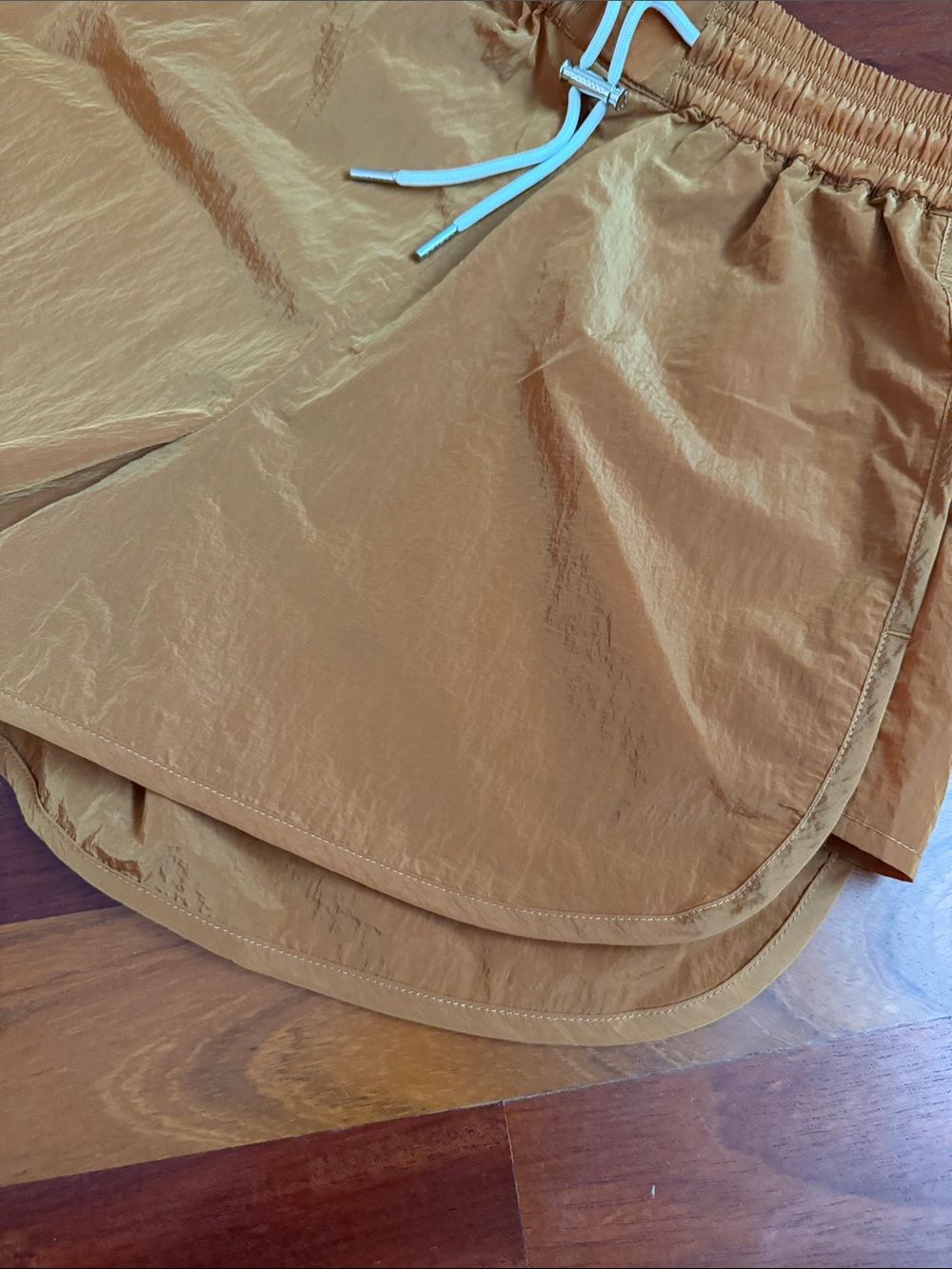 Varley Burnt Orange Elastic Waist Athletic Shorts - Picture 6 of 7